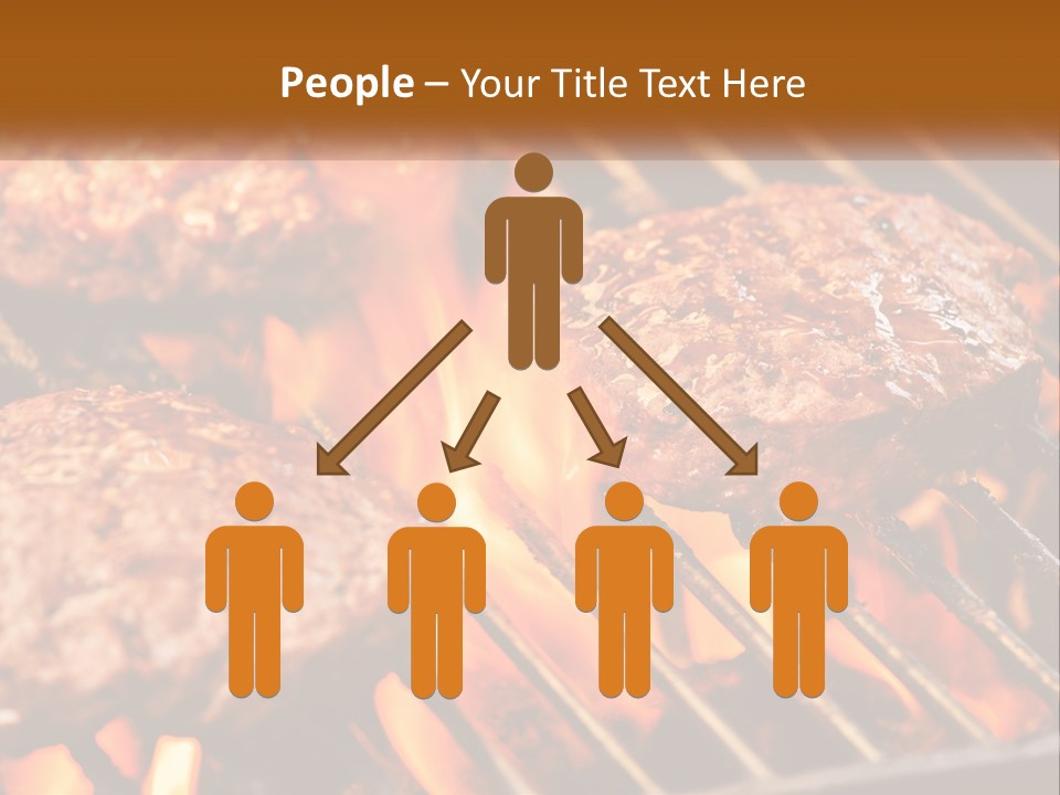 Family Peaceful Senior PowerPoint Template