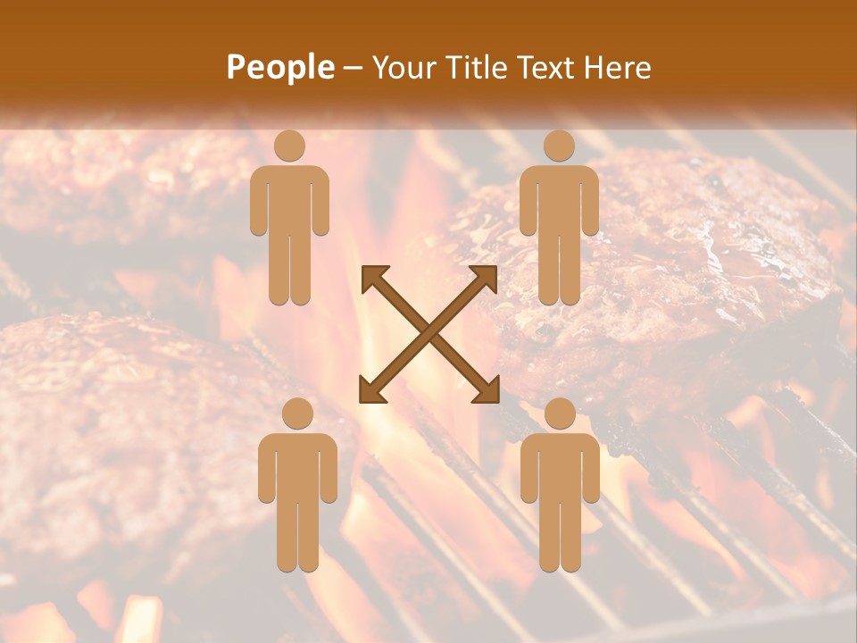 Family Peaceful Senior PowerPoint Template