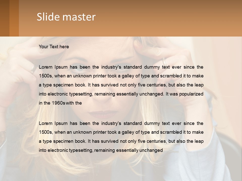 Caucasian Wellness Retirement PowerPoint Template