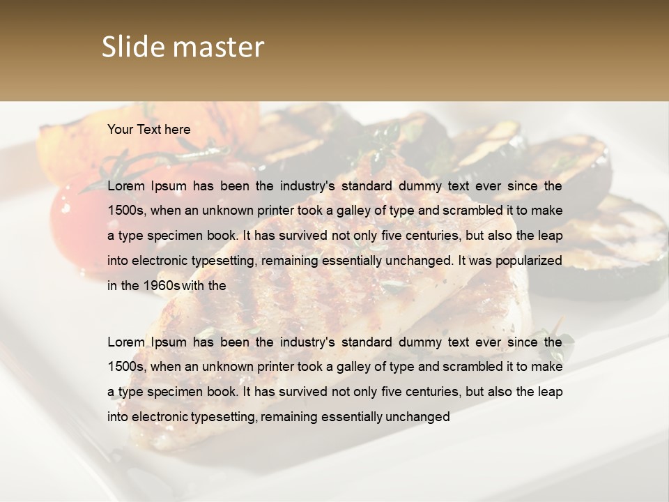 Portrait Senior Sea PowerPoint Template