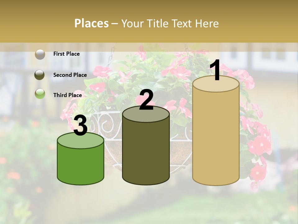 Standing Coastal Caucasian PowerPoint Template