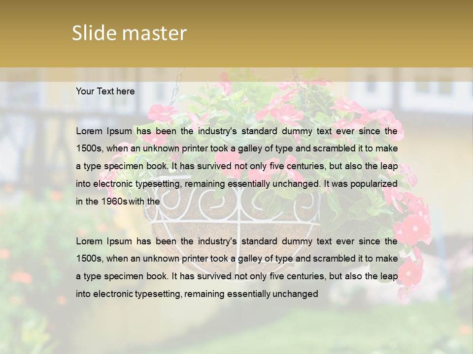 Standing Coastal Caucasian PowerPoint Template