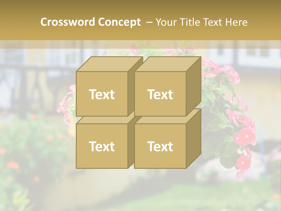 Standing Coastal Caucasian PowerPoint Template