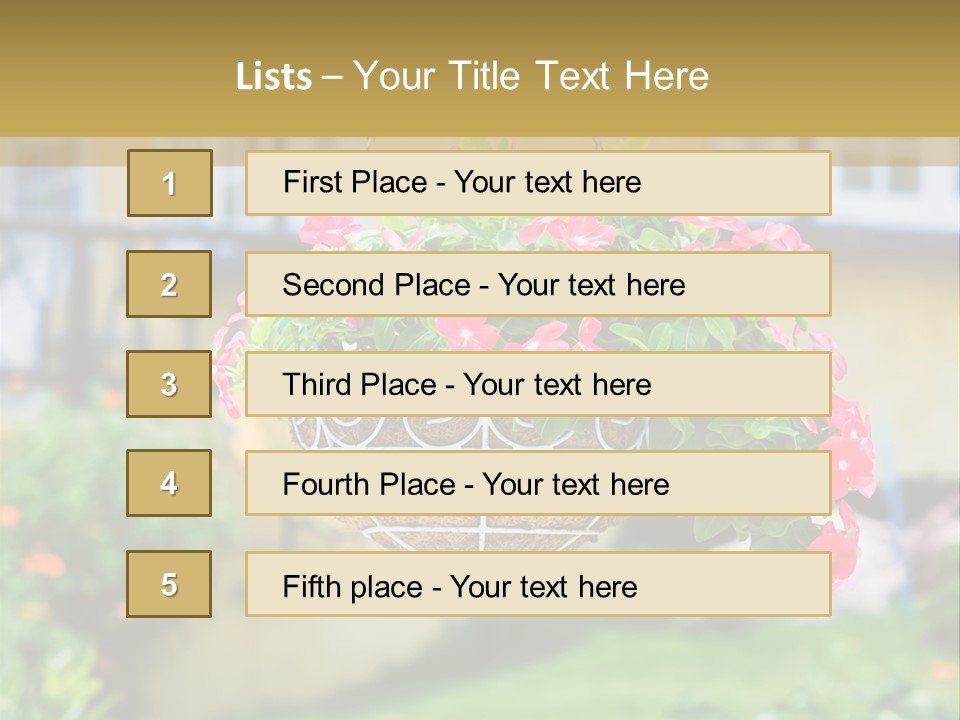 Standing Coastal Caucasian PowerPoint Template