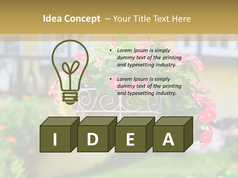 Standing Coastal Caucasian PowerPoint Template