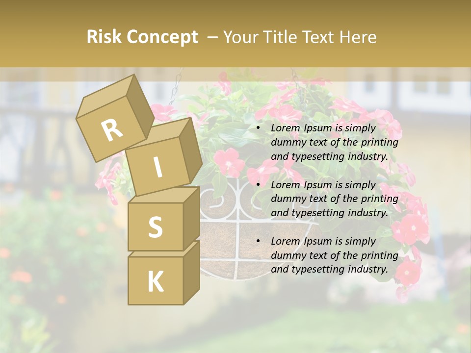 Standing Coastal Caucasian PowerPoint Template