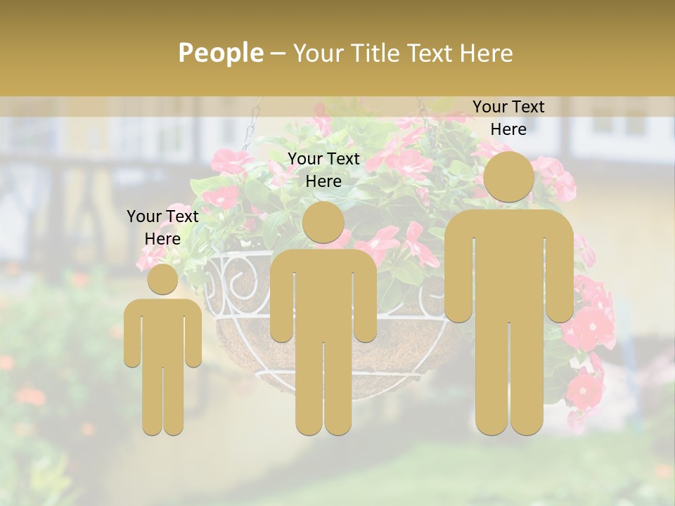 Standing Coastal Caucasian PowerPoint Template