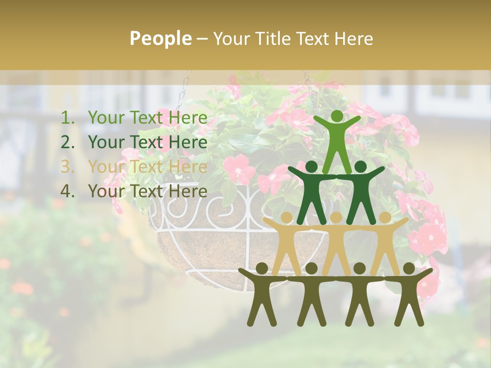 Standing Coastal Caucasian PowerPoint Template