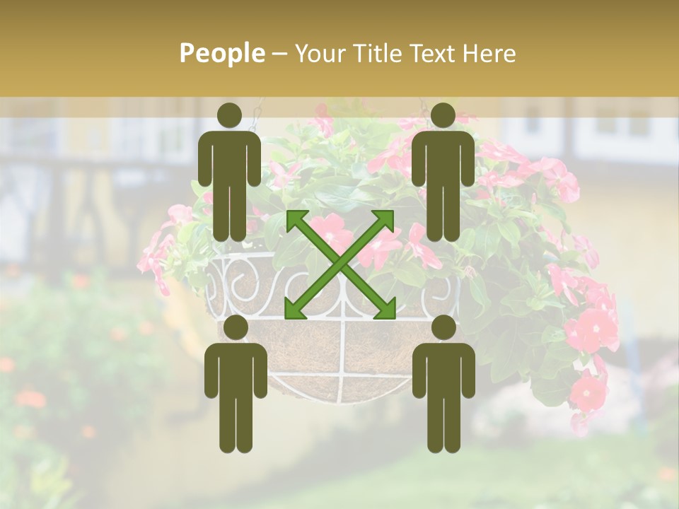 Standing Coastal Caucasian PowerPoint Template