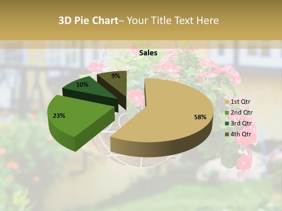 Standing Coastal Caucasian PowerPoint Template