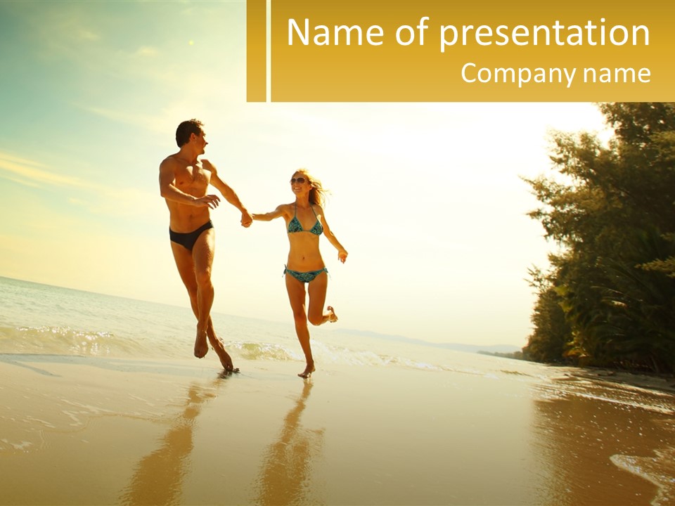 Coastal Sunrise Lifestyle PowerPoint Template