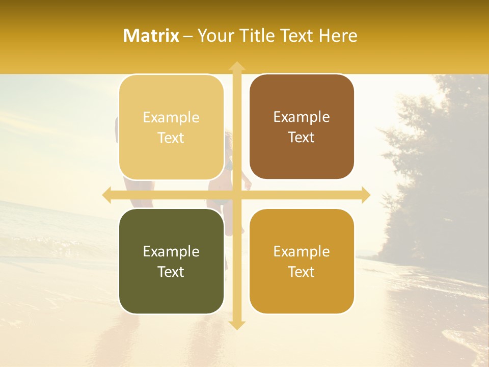 Coastal Sunrise Lifestyle PowerPoint Template