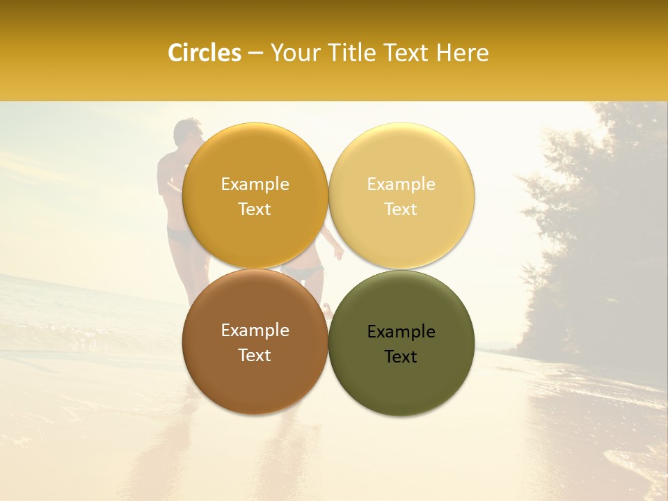 Coastal Sunrise Lifestyle PowerPoint Template