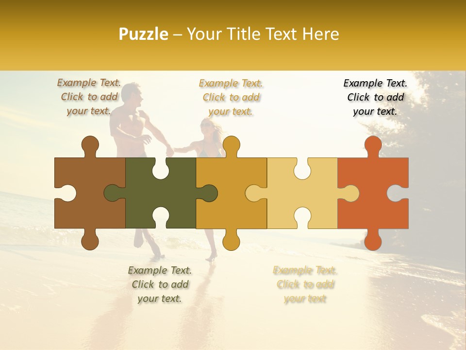 Coastal Sunrise Lifestyle PowerPoint Template