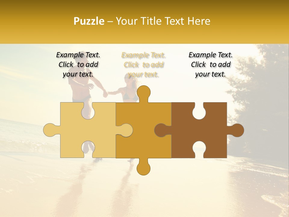 Coastal Sunrise Lifestyle PowerPoint Template