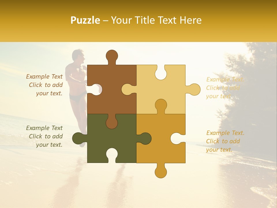 Coastal Sunrise Lifestyle PowerPoint Template