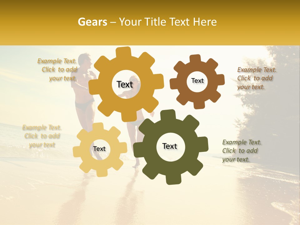 Coastal Sunrise Lifestyle PowerPoint Template