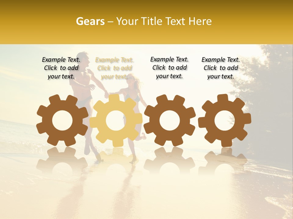 Coastal Sunrise Lifestyle PowerPoint Template