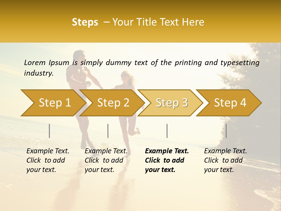 Coastal Sunrise Lifestyle PowerPoint Template