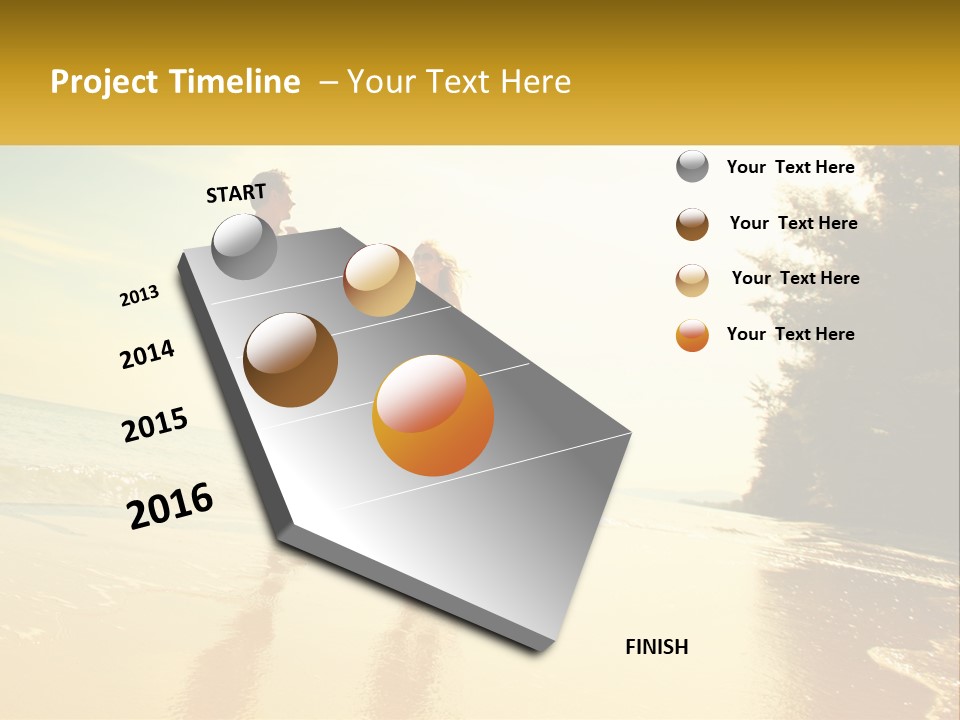 Coastal Sunrise Lifestyle PowerPoint Template