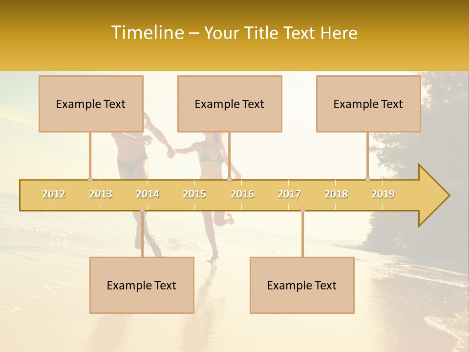 Coastal Sunrise Lifestyle PowerPoint Template