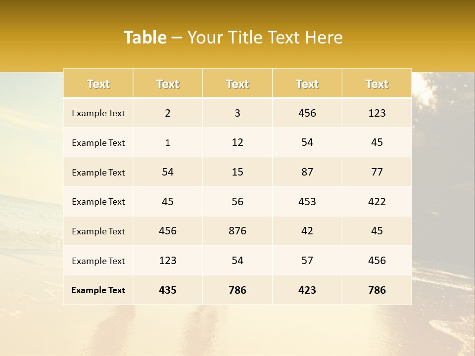 Coastal Sunrise Lifestyle PowerPoint Template