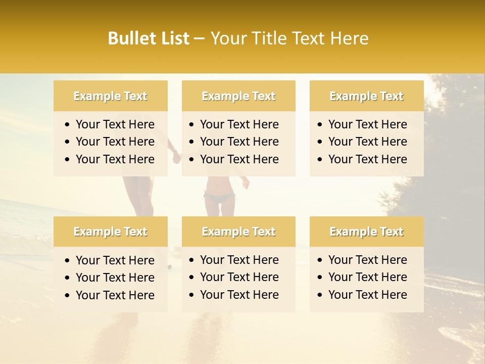 Coastal Sunrise Lifestyle PowerPoint Template