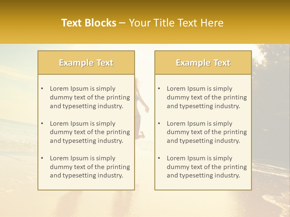 Coastal Sunrise Lifestyle PowerPoint Template