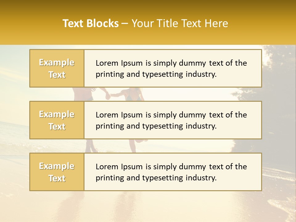 Coastal Sunrise Lifestyle PowerPoint Template