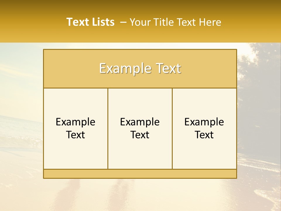 Coastal Sunrise Lifestyle PowerPoint Template
