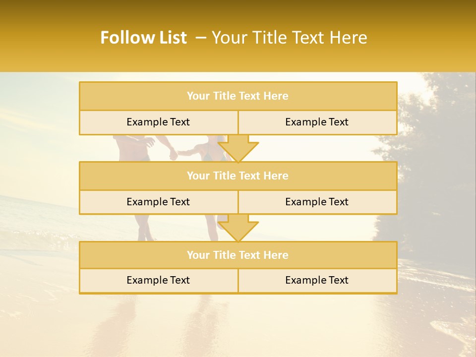 Coastal Sunrise Lifestyle PowerPoint Template