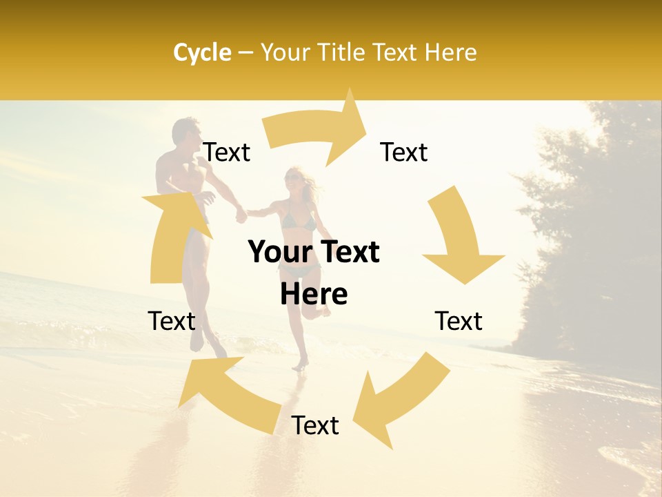 Coastal Sunrise Lifestyle PowerPoint Template