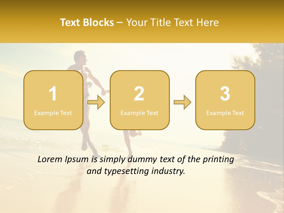 Coastal Sunrise Lifestyle PowerPoint Template