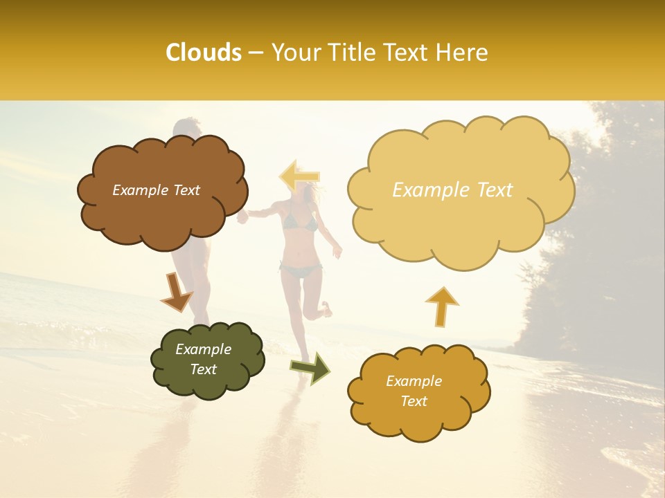 Coastal Sunrise Lifestyle PowerPoint Template