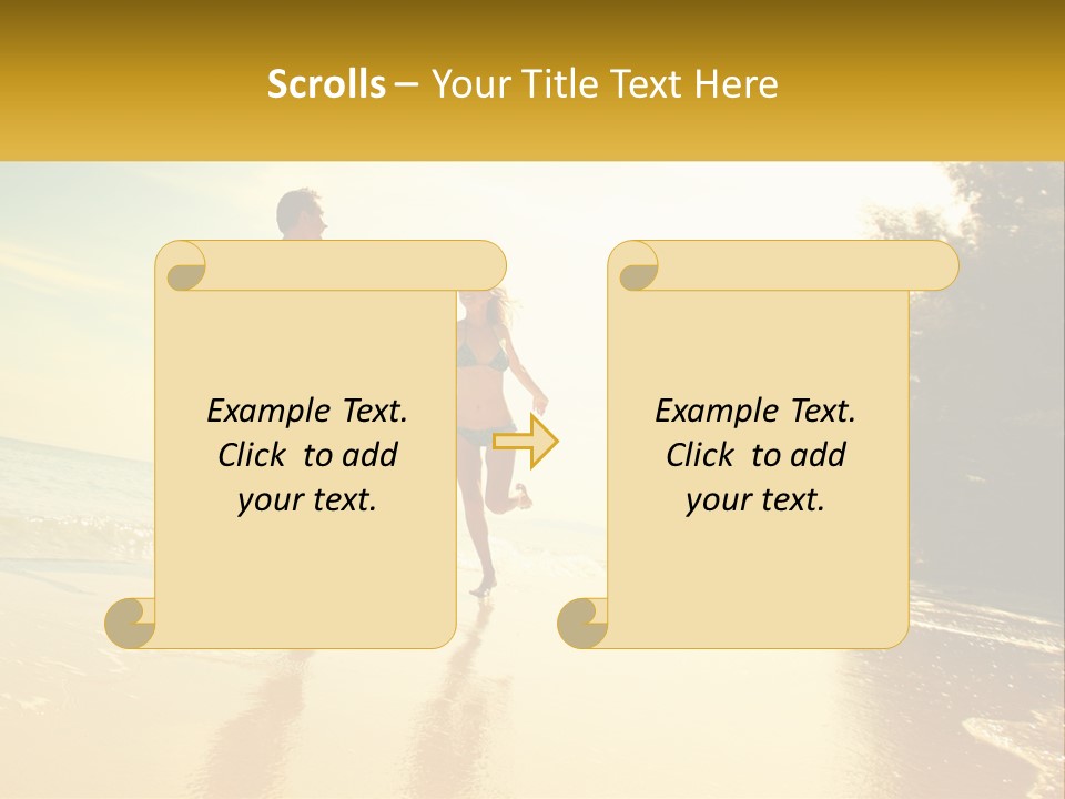 Coastal Sunrise Lifestyle PowerPoint Template