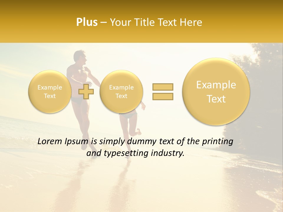 Coastal Sunrise Lifestyle PowerPoint Template