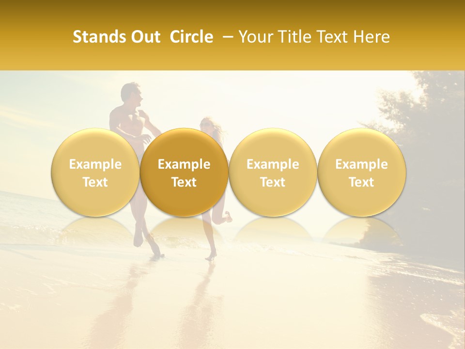 Coastal Sunrise Lifestyle PowerPoint Template