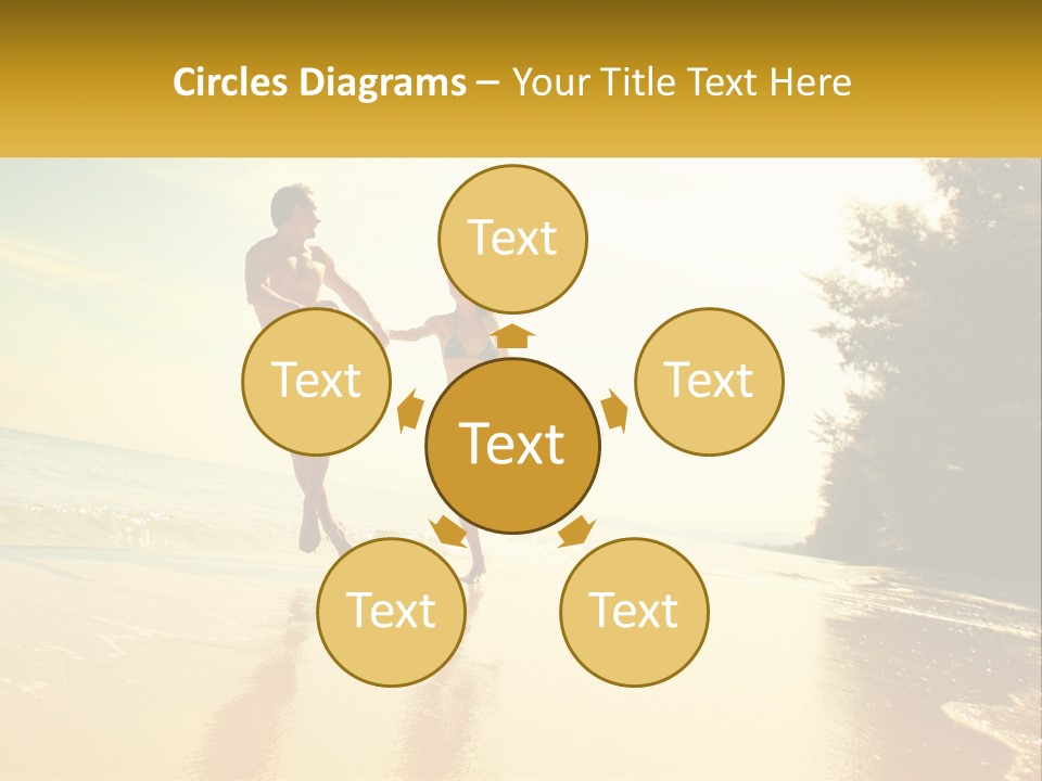 Coastal Sunrise Lifestyle PowerPoint Template