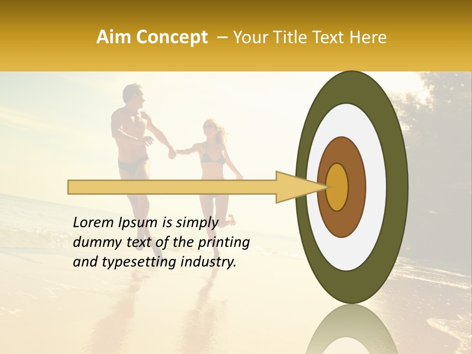 Coastal Sunrise Lifestyle PowerPoint Template