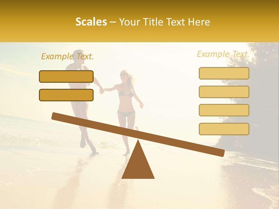 Coastal Sunrise Lifestyle PowerPoint Template