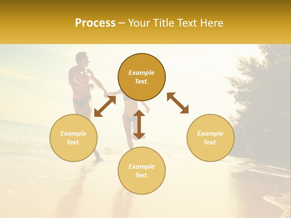 Coastal Sunrise Lifestyle PowerPoint Template