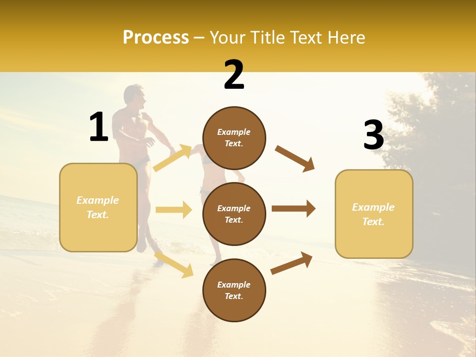 Coastal Sunrise Lifestyle PowerPoint Template