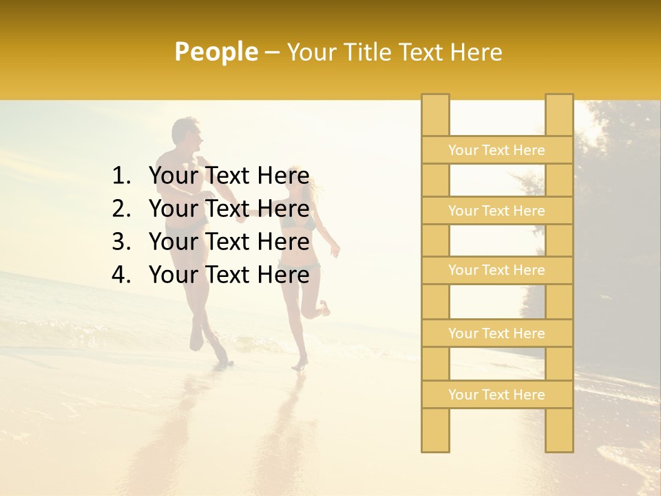 Coastal Sunrise Lifestyle PowerPoint Template