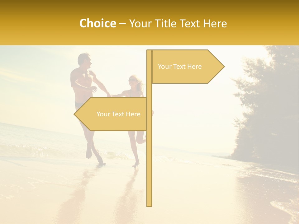 Coastal Sunrise Lifestyle PowerPoint Template