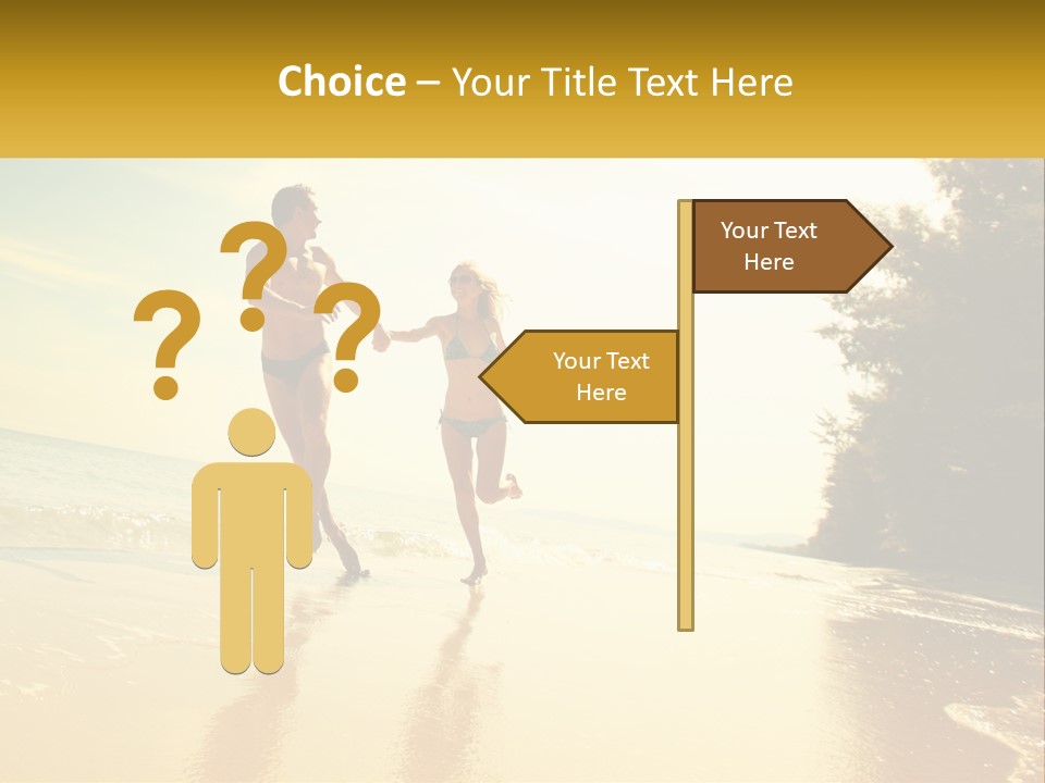 Coastal Sunrise Lifestyle PowerPoint Template