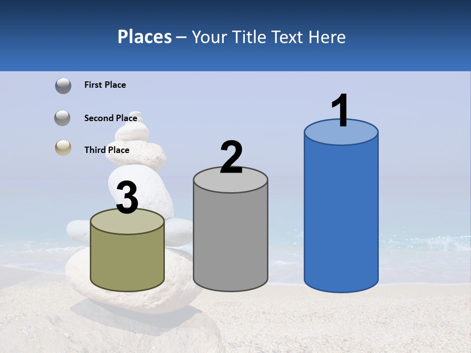 Sunrise Caucasian Wave PowerPoint Template