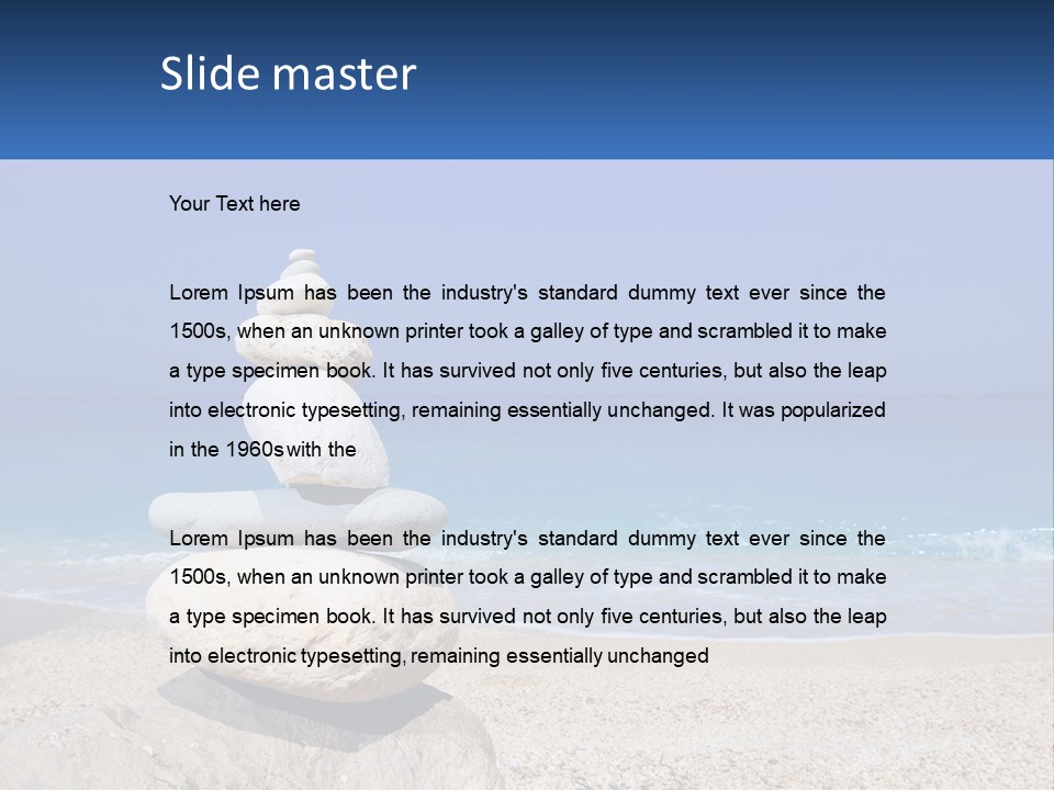 Sunrise Caucasian Wave PowerPoint Template