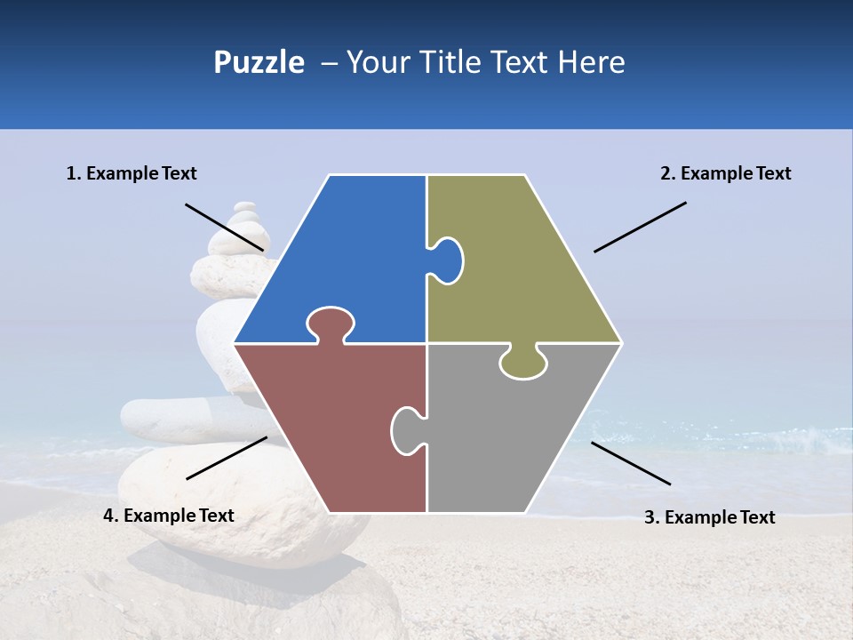 Sunrise Caucasian Wave PowerPoint Template