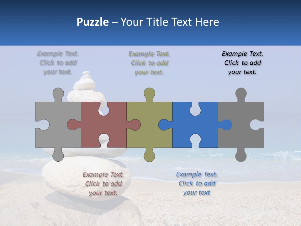 Sunrise Caucasian Wave PowerPoint Template