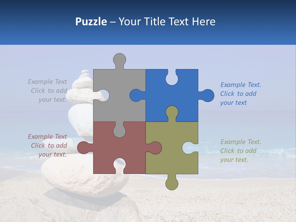 Sunrise Caucasian Wave PowerPoint Template